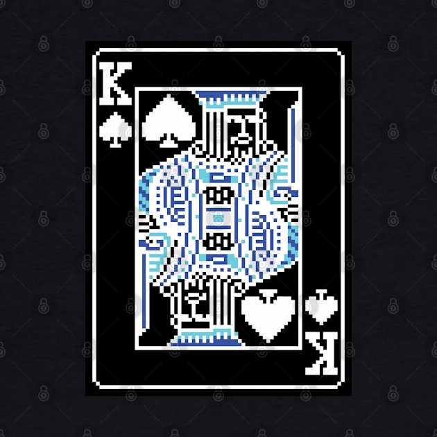 King of Spades Pixel Art Bright Negative Mode by inotyler